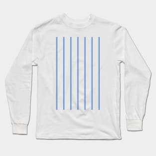 Millwall White and Blue Pinstripes 1993 Away Long Sleeve T-Shirt